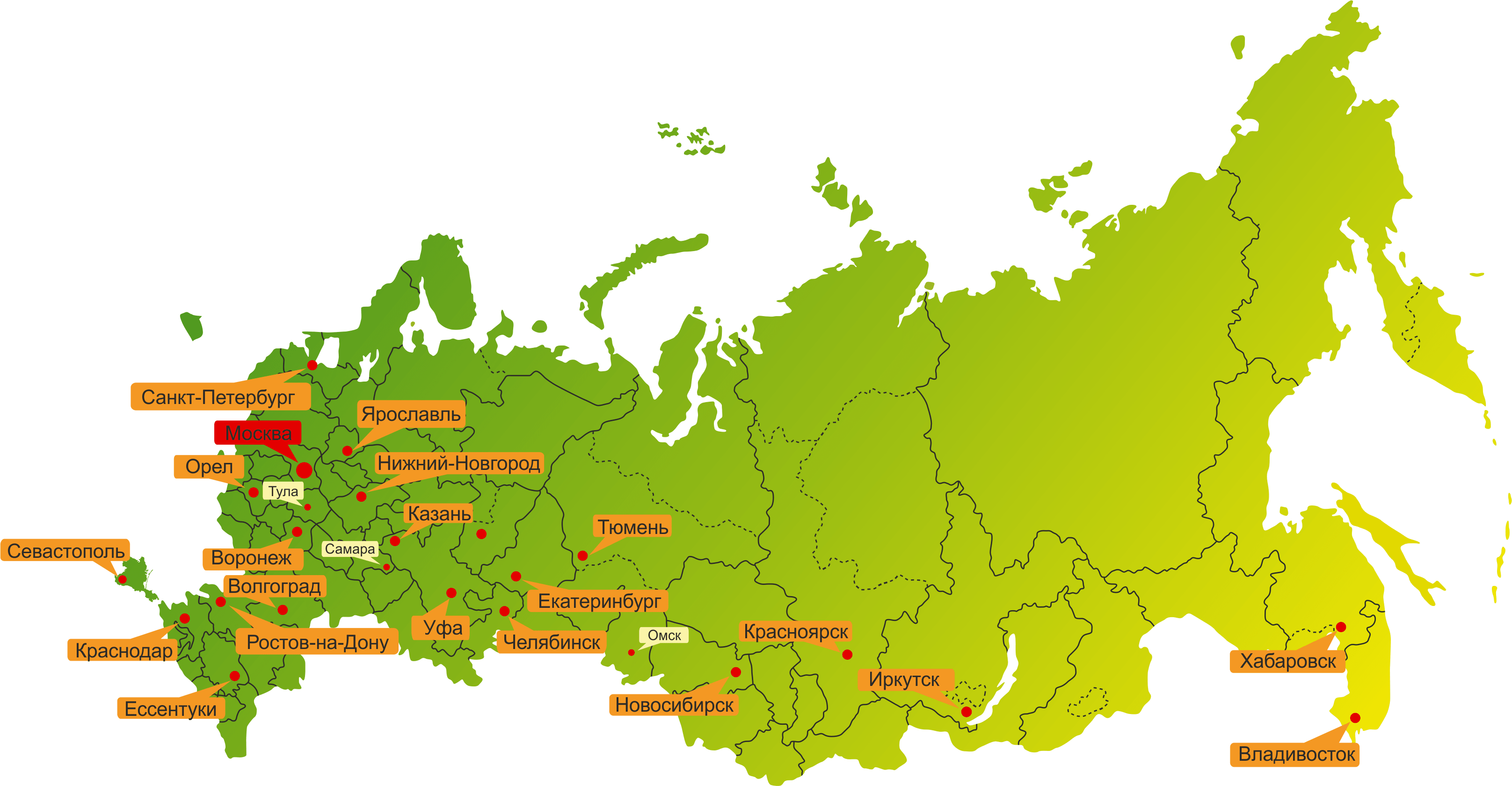 Карта филиалов. Филиальная сеть по России. Филиалы по России. Карта России с филиалами.